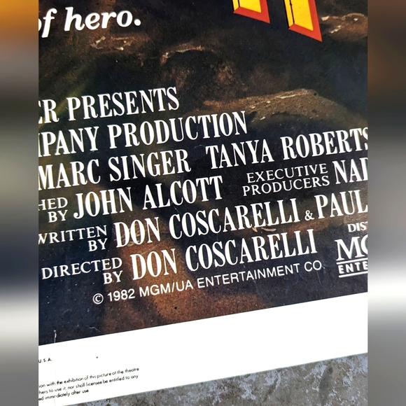 Vintage Rare 1982 Original Theater Box The Beastmaster Movie Theater Poster - Picture 3 of 9